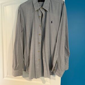 Ralph Lauren Men's Blue Checkered Shirt